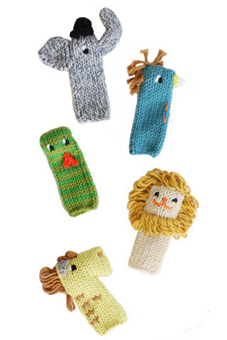 Jungle Knit Finger Puppets Set/5