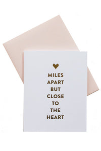 Miles Apart Card