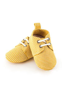 Mustard Stripe Oxfords - Baby