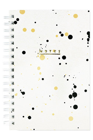 Pebble Drip Painted Notebook