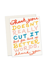No Better Words Card