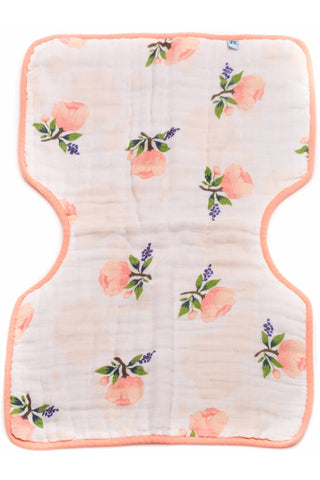 Watercolor Rose Cotton Muslin Burp Cloth
