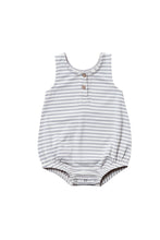 Load image into Gallery viewer, Striped Sleeveless Bubble Onesie | Grey